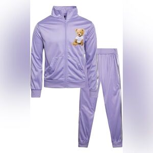 Angel Face Girls Tracksuit Set - 2 Piece Sweatshirt and Jogger-SIZE 12